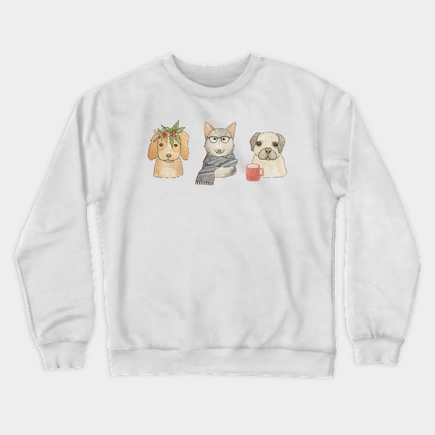 Winter dogs Crewneck Sweatshirt by CindersRose